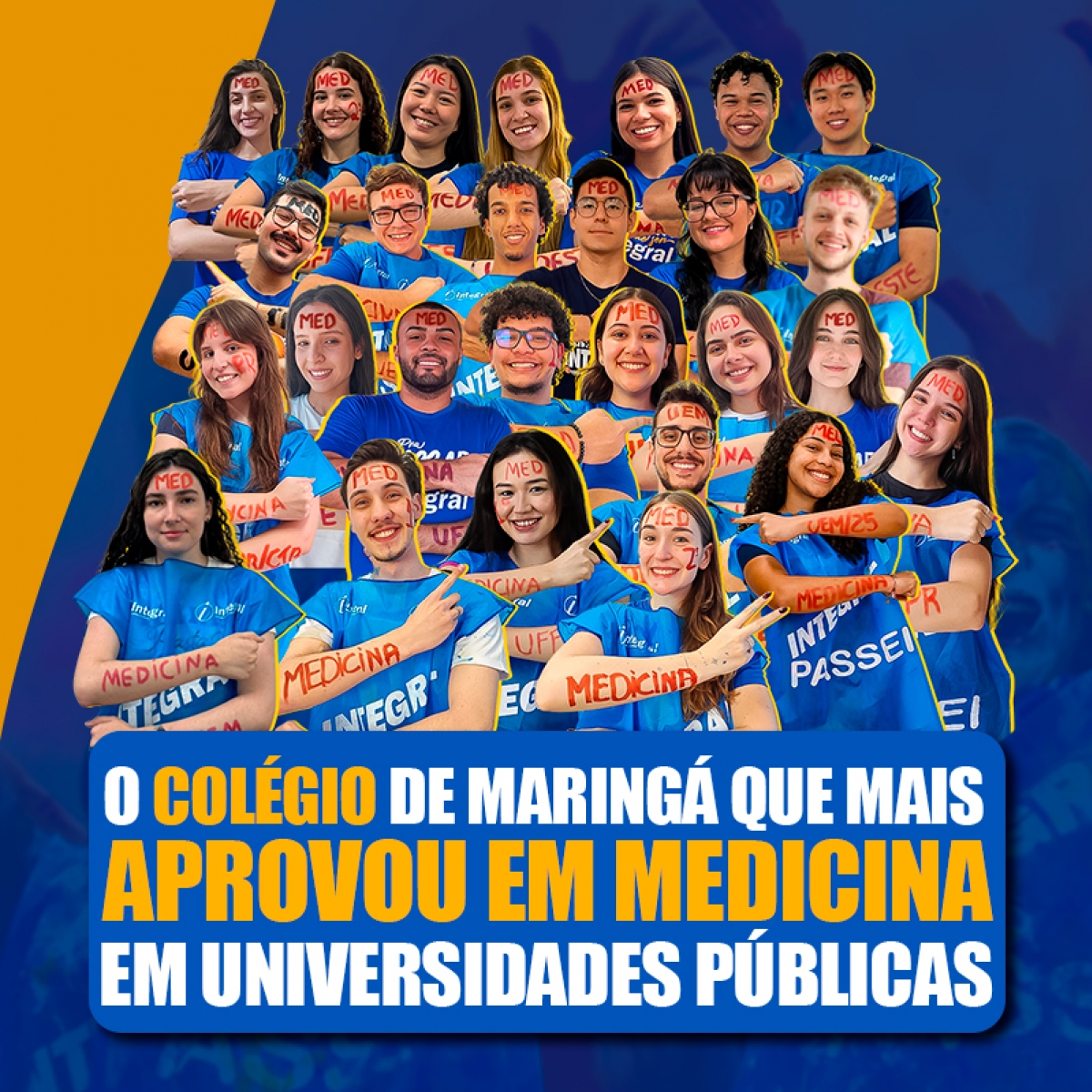 COLÉGIO QUE MAIS APROVOU EM MED